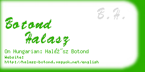 botond halasz business card